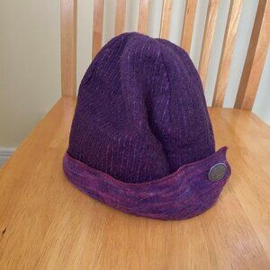 Women's Purple Turtle Fur Winter Hat (one size)